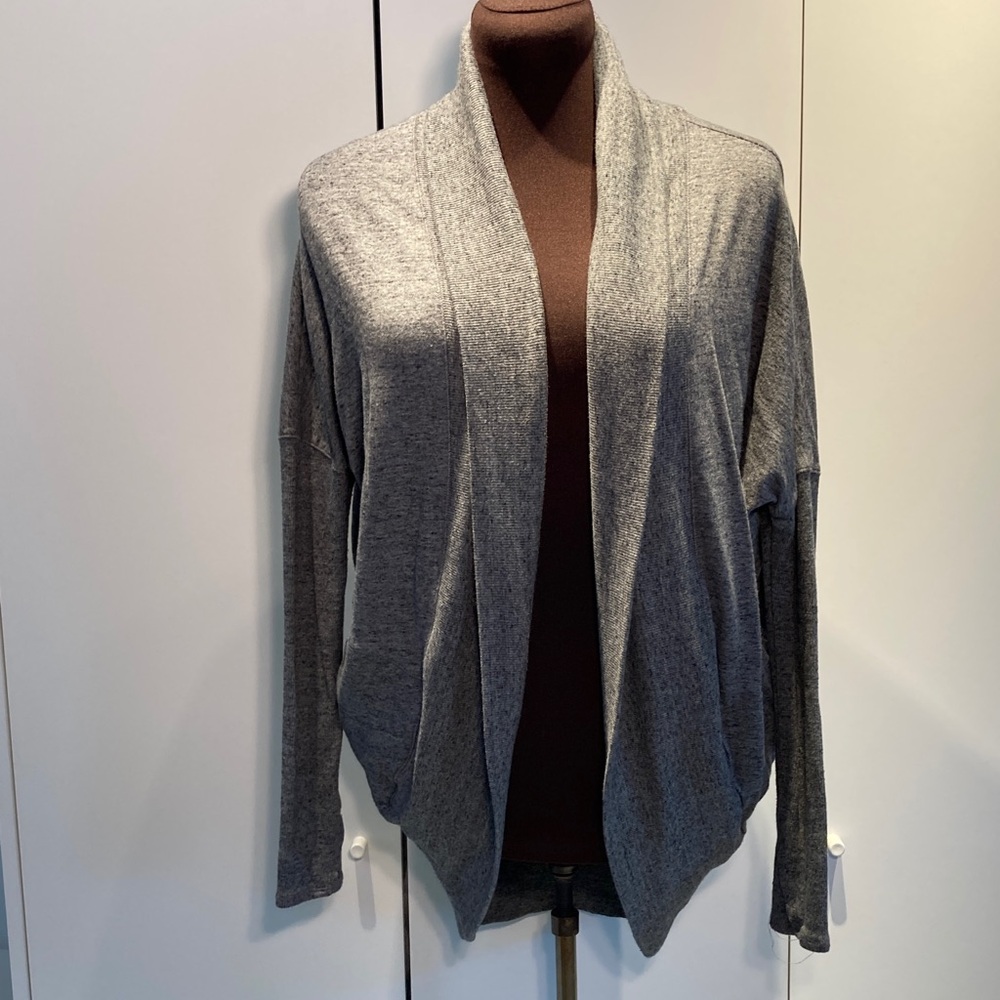 Athleta Heather Gray open Cardigan XXS